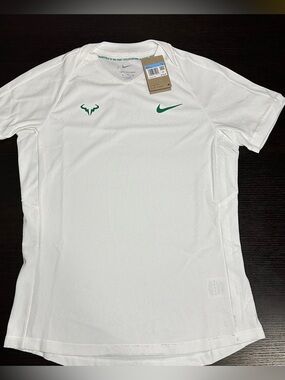 Nike Rafa Nadal Dri-Fit ADV Short Sleeve Tennis Top FD5409-100 Mens Sz M L XL